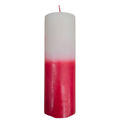 Vela 7 Dias Branca/Vermelha